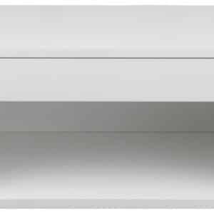 ACT NORDIC Cholet væghængt natbord, m. 1 hylde og 1 skuffe - hvid MDF (50x35)